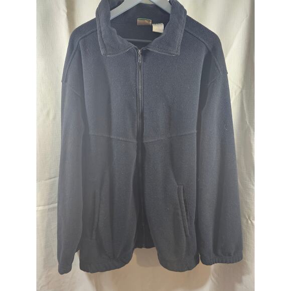 Ozark Trail Full-Zip Long-Sleeve Black Fleece Jacket Men's XXL - Picture 1 of 5